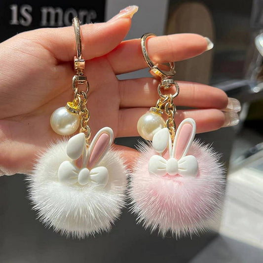 CUTE BUNNY CAR KEYCHAIN PENDANT ACCESSORIES