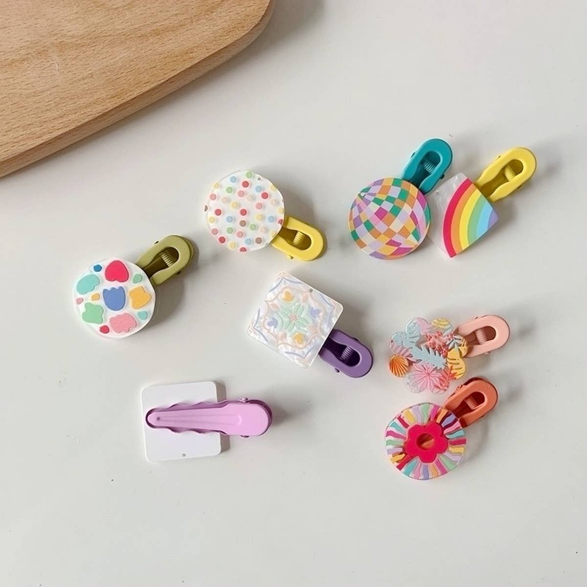CHILDREN'S NEW GEOMETRIC COLOR MATCHING HAIRPIN_CWAHA1813
