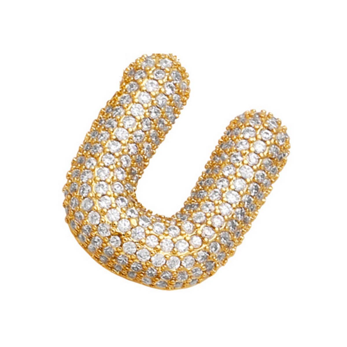 Copper Zirconia Pendant Necklace - Hip Hop