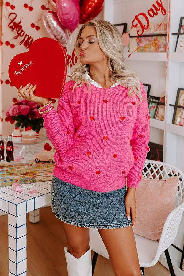VALENSTINE'S DAY LOVE JACQUARD JUMPER