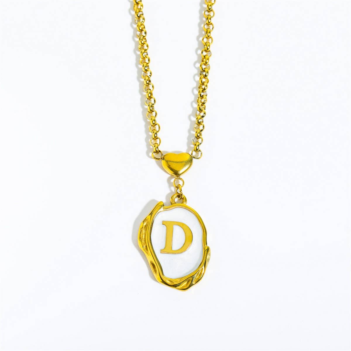 NEW 26 LETTERS OIL DROP THREE-DIMENSIONAL NECKLACE