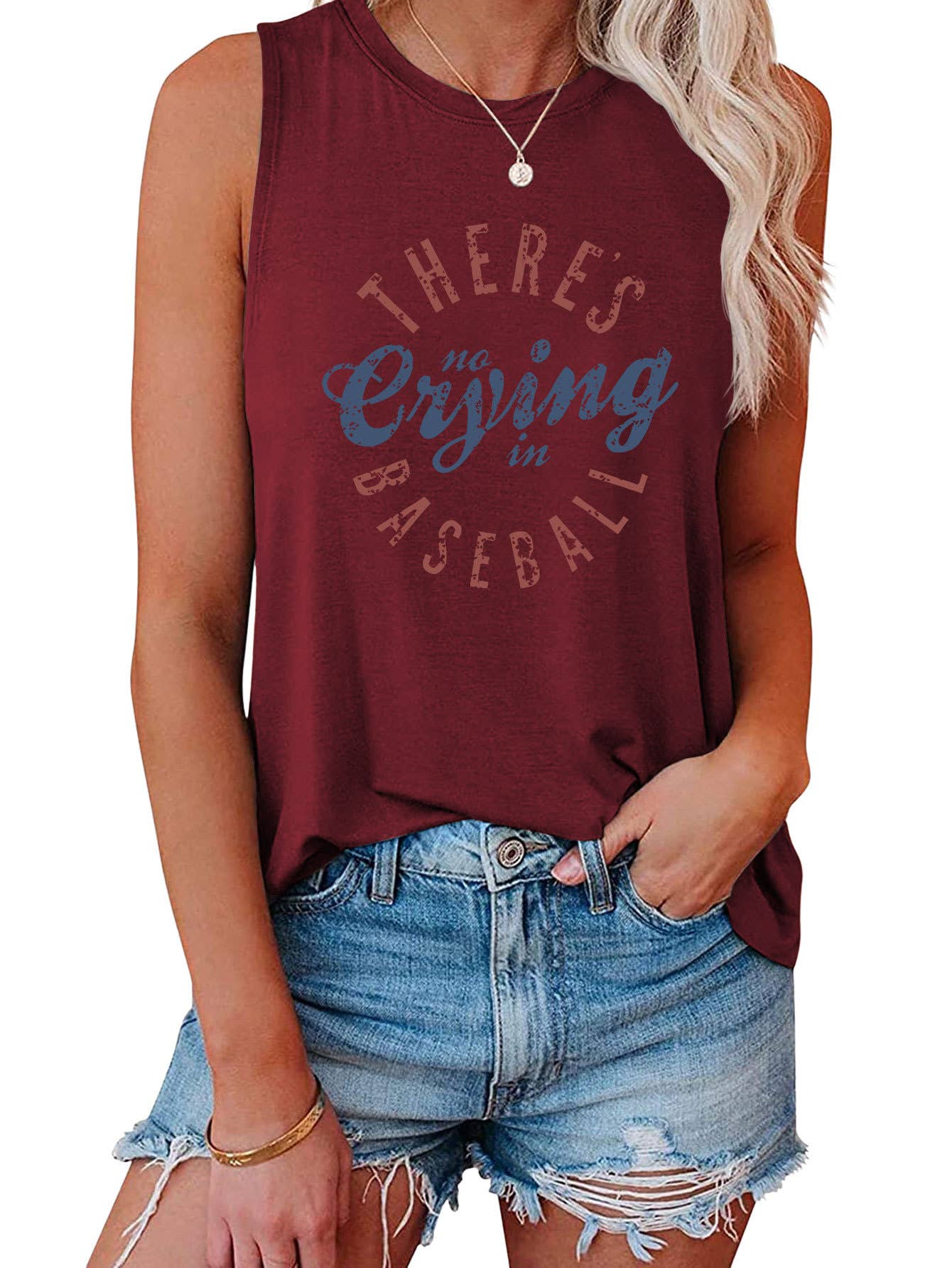 Fashionable loose there's no crying vest