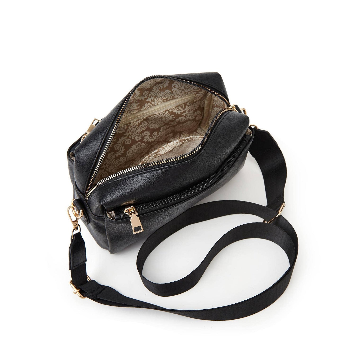 Zipper water-resistant PU single-shoulder bag