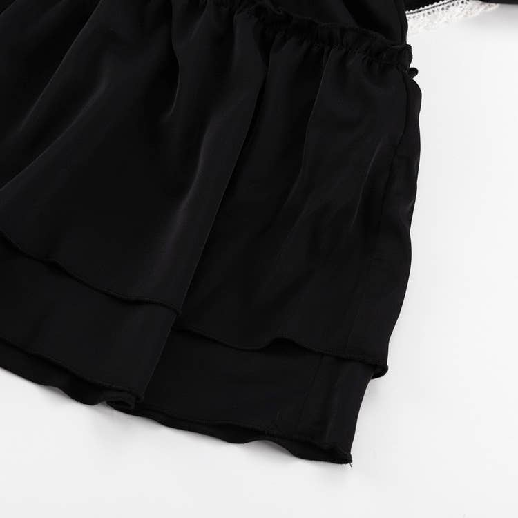 Peplum dress with flared sleeves