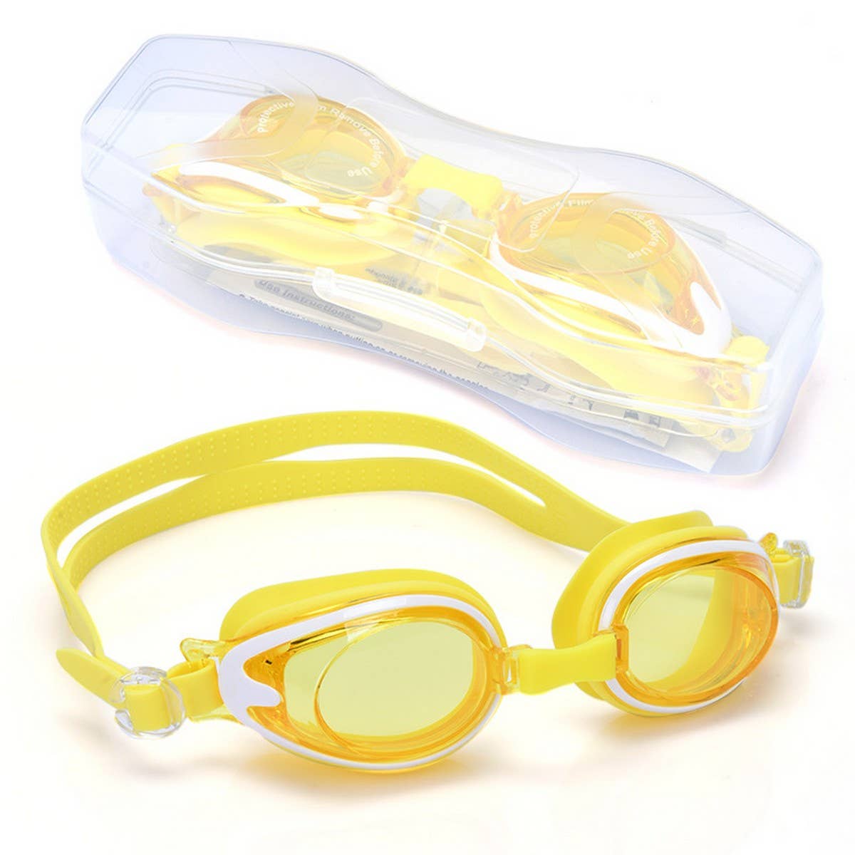 Kids Swim Goggles, HD Anti-Fog Waterproof Silicone