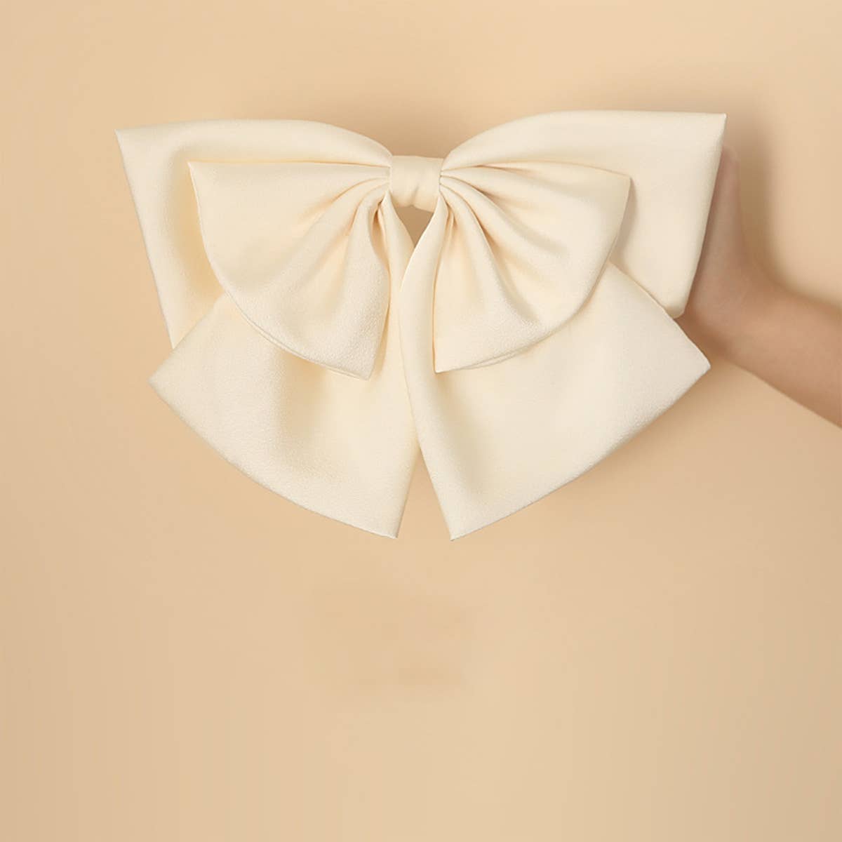 ELEGANT TEXTURE BIG BOW HAIRPIN