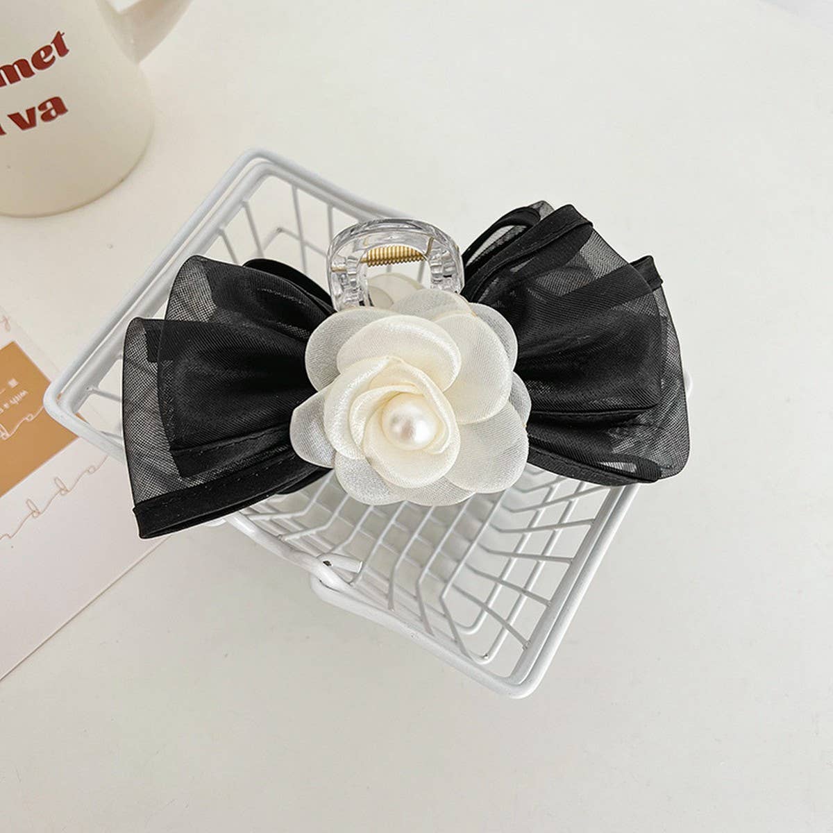 ROSE BOW VERSATILE ONE WORD HAIRPIN_CWAHA1178