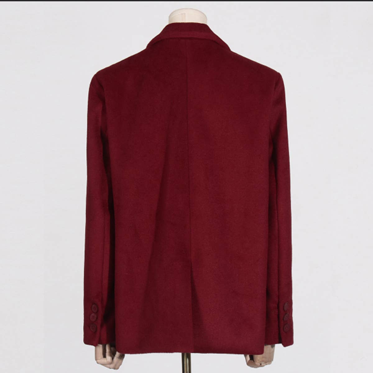 Elegant V-Neck Wool Jacket ? Spring Loose Fit