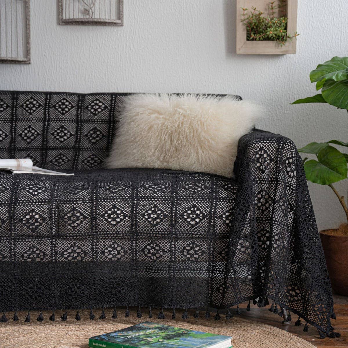 RETRO COUNTRY STYLE HOLLOW SOFA THROW_CWMM1650