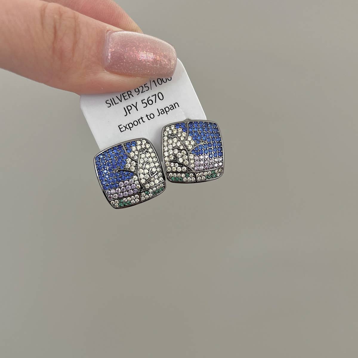 VERSATILE SQUARE ZIRCONIA EARRINGS