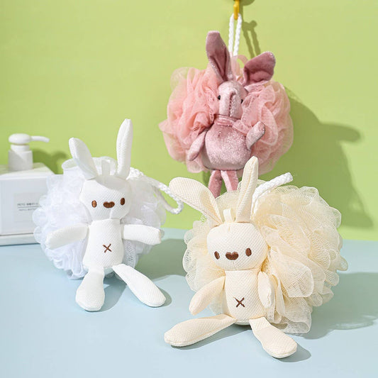 CORN RABBIT BATH BALL CARTOON CHILDREN BATH POUF