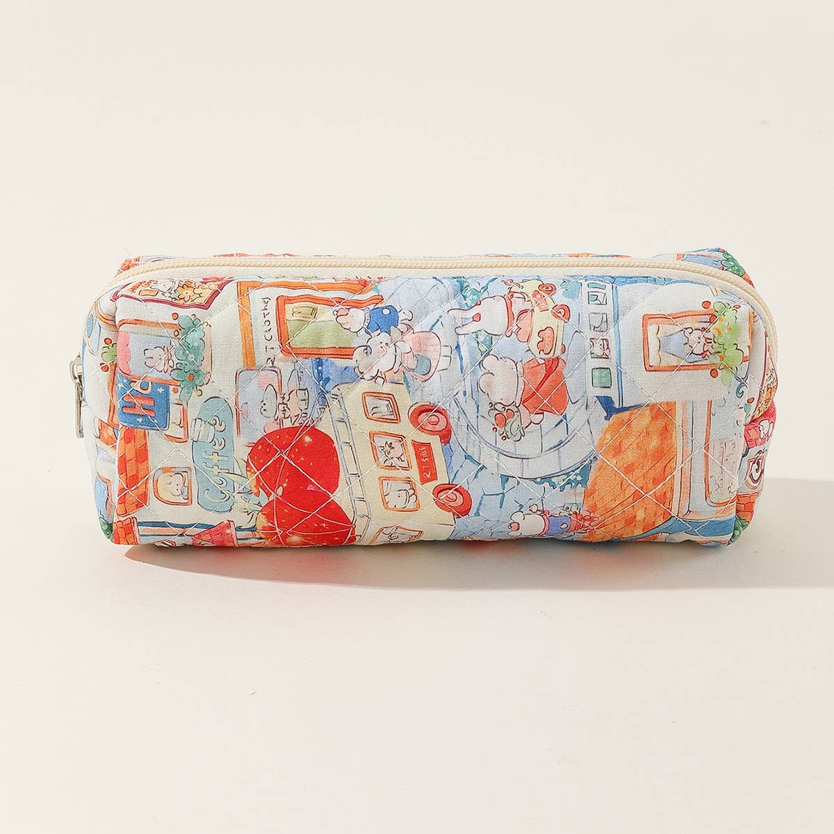 STRIPED POLKA-DOT PORTABLE CUTE COSMETIC BAG_CWAB1043