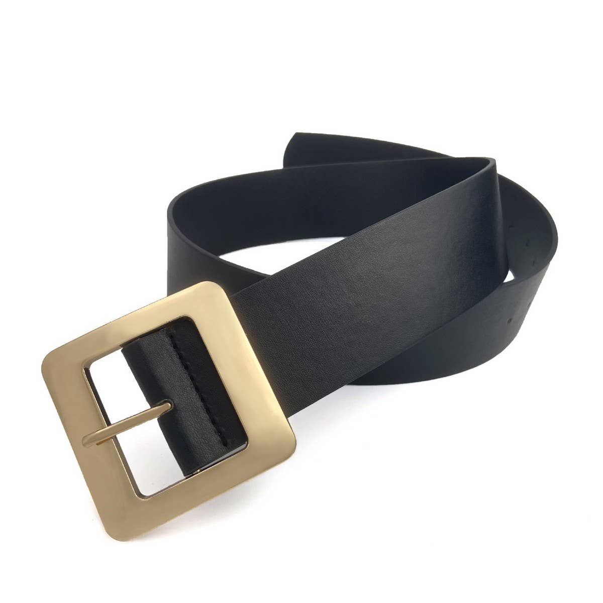 WIDE BELT COAT DRESS DECORATED WITH WIDE BELT_CWABE0687