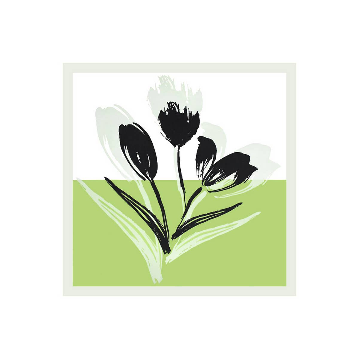 Floral Silk Scarf-Fresh & Elegant Square Headscarf