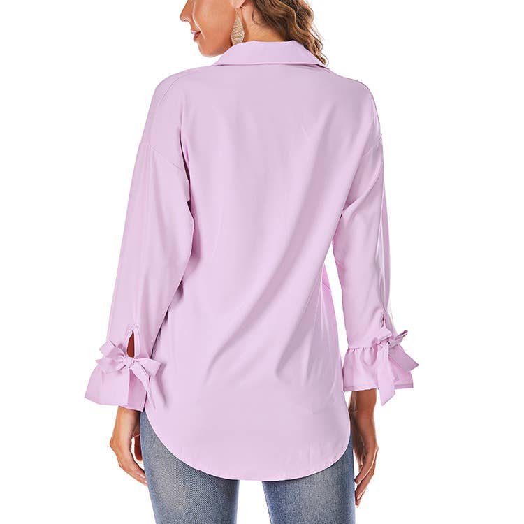 Stylish baggy solid color shirt
