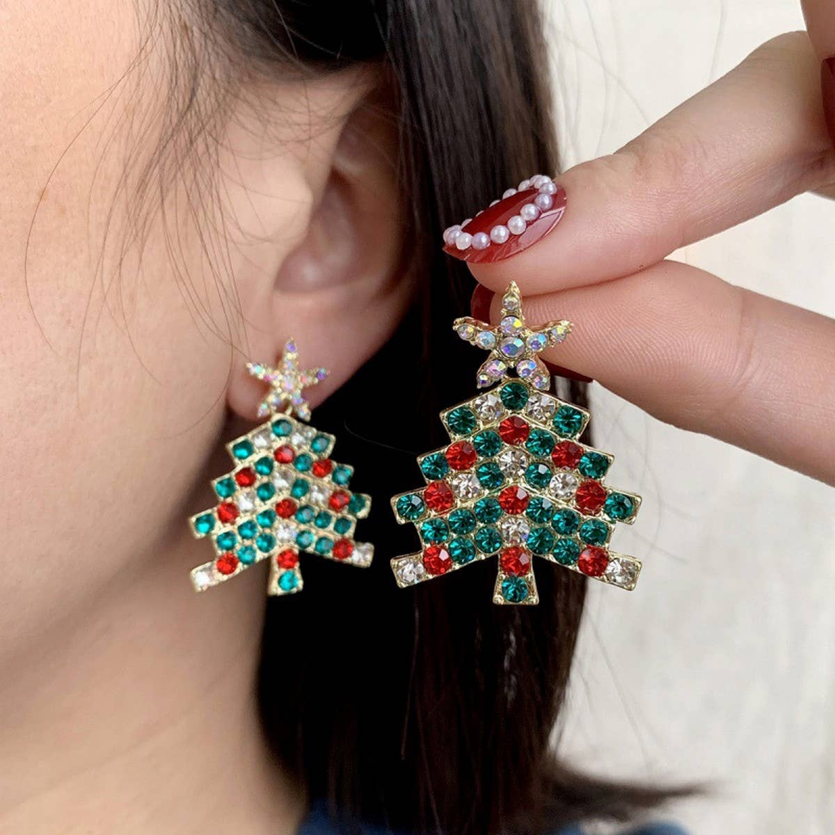 2024 NEW CHRISTMAS HAT SHEEP EARRINGS_CWAJE2404