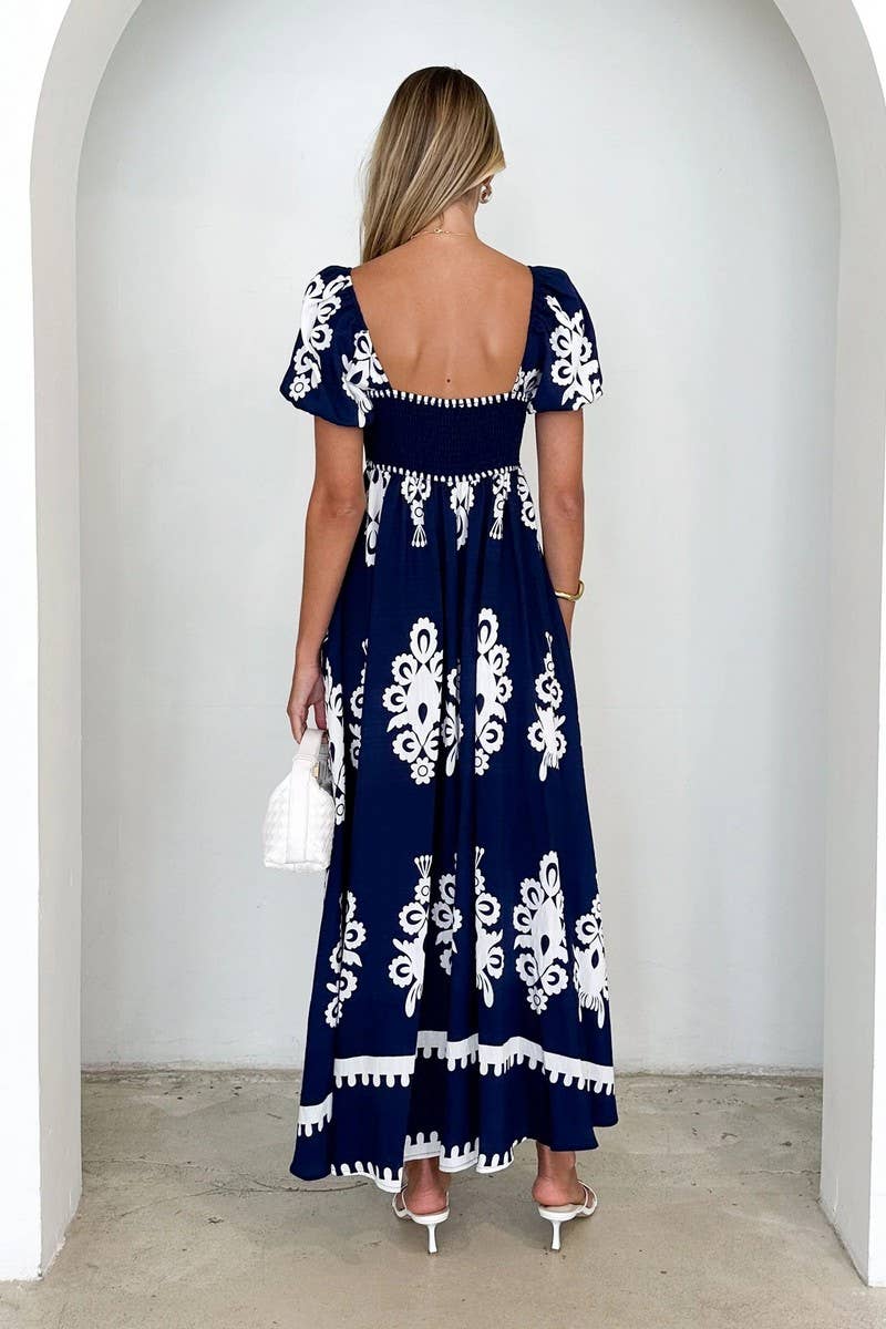 CWDMD5898_SUMMER HOLIDAY PRINT BEACH DRESS