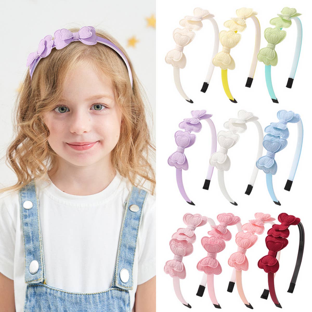 CHILDREN'S DOUBLE LAYER BUTTERFLY HEADBAND