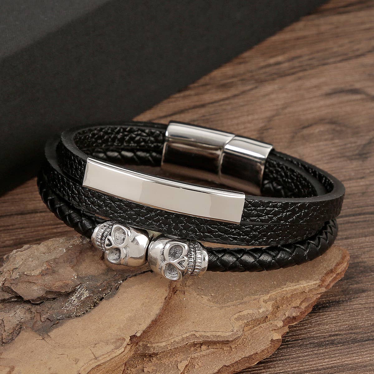 SKULL STAINLESS STEEL BRACELET_CWAJE1471