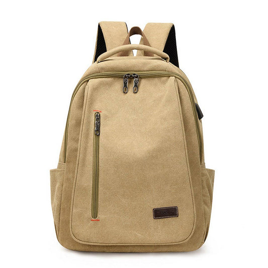 SIMPLE VERSATILE CANVAS BACKPACK,LAPTOP BAG_CWAB2201