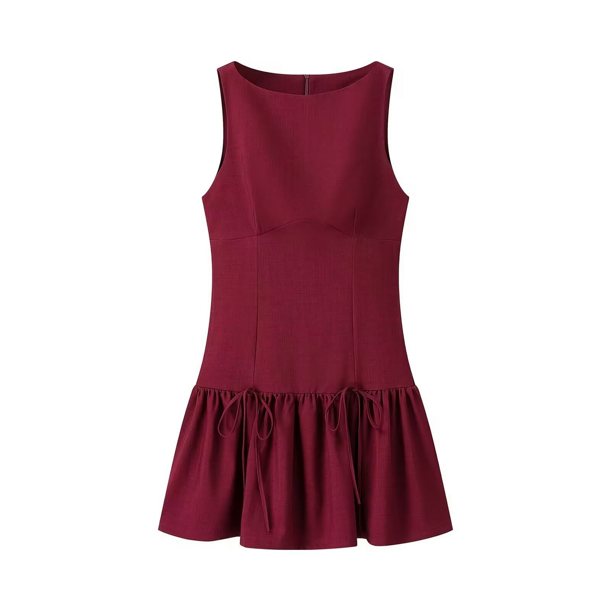 French Style Tie Waist Dress - Casual & Chic