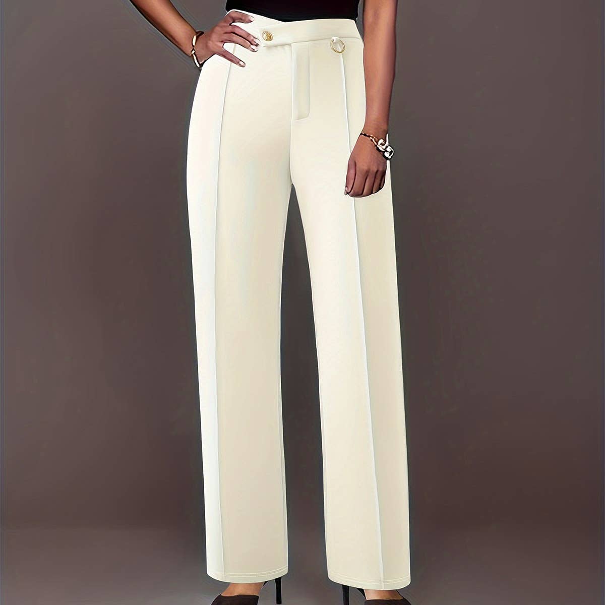 Irregular design lined impervious stretch pants