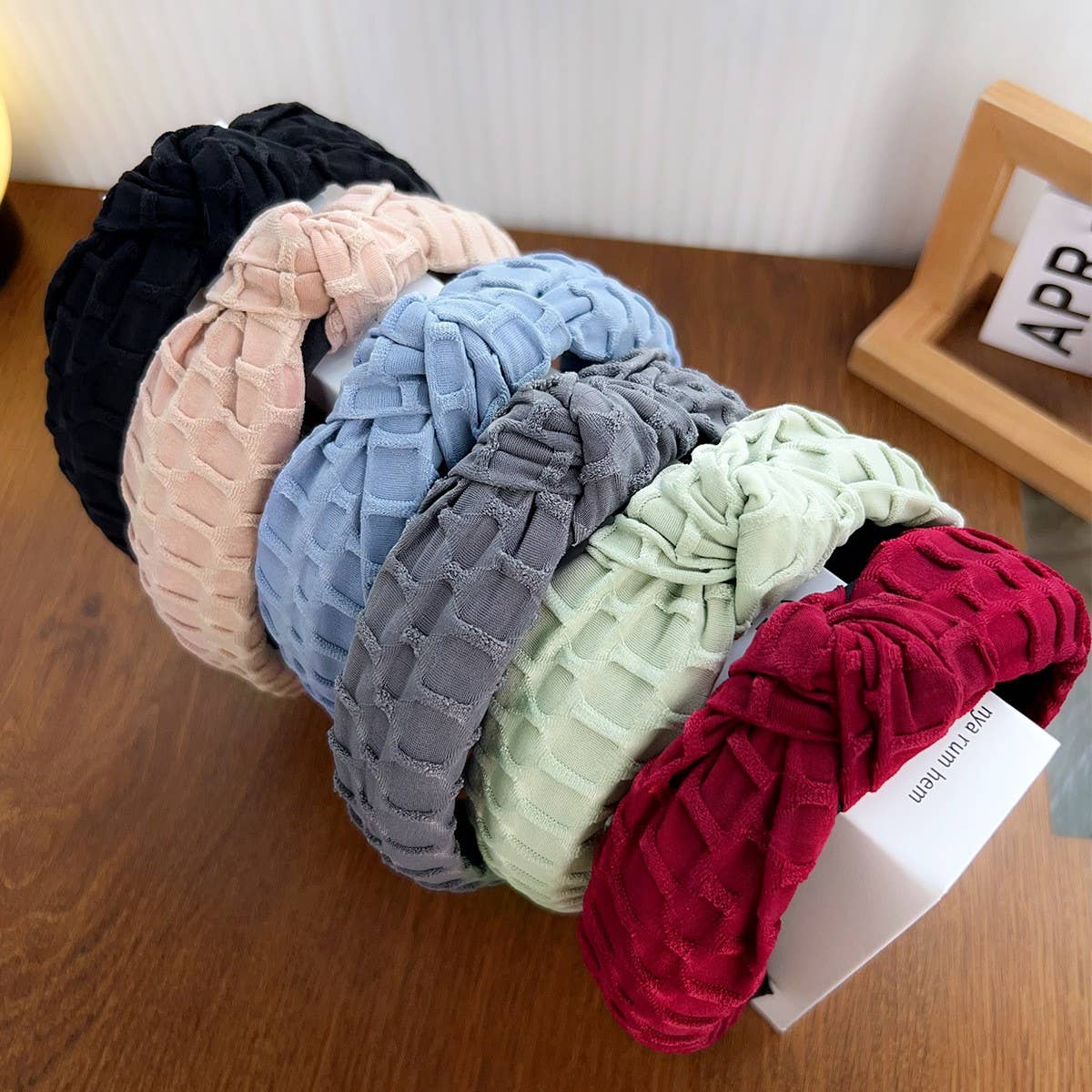 SOLID COLOR CROSS KNOT WIDE BRIM HEADBAND_CWAHA2083