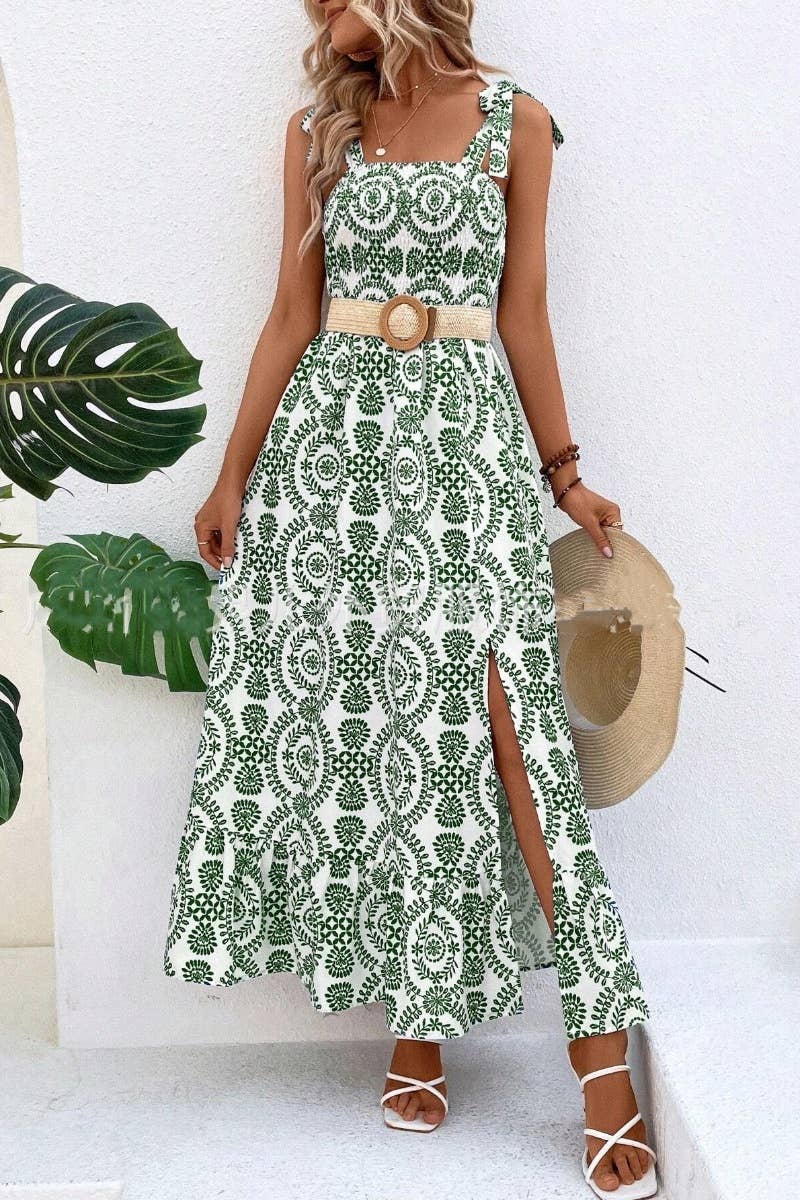 CWDHL0540_BOHO PRINT SLEEVELESS HALTER SPLIT DRESS LONG