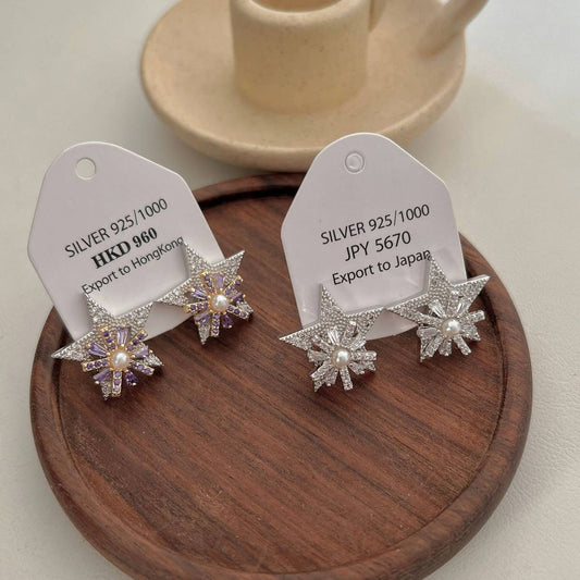 TRENDY FIVE-POINTED STAR EARRINGS