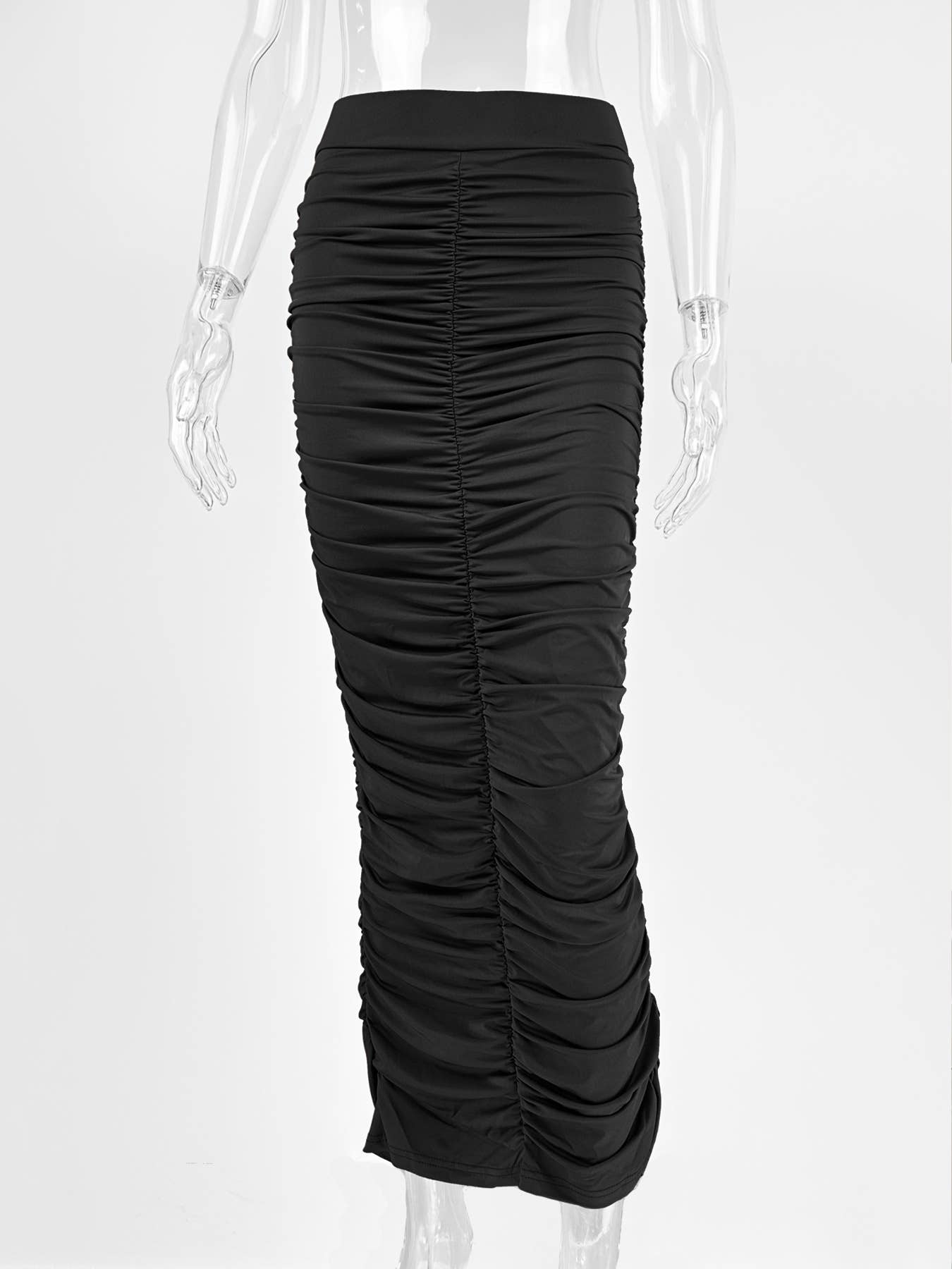 SEXY TIGHT BACK SPLIT HIGH WAIST PLEATED SKIRT