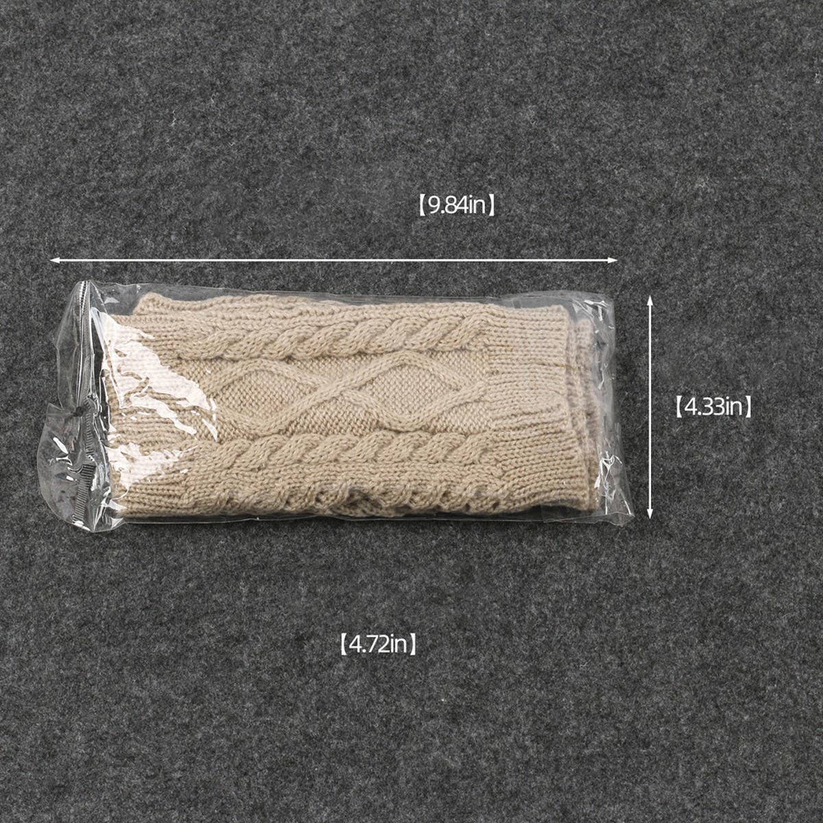 CWMS02678_CHUNKY KNIT DIAMOND BOOT CUFF LEG WARMERS