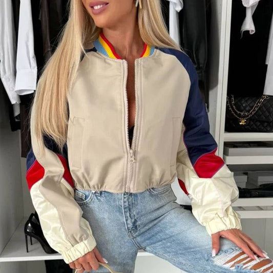 STAND COLLAR COLOR MATCHING BASEBALL UNIFORM