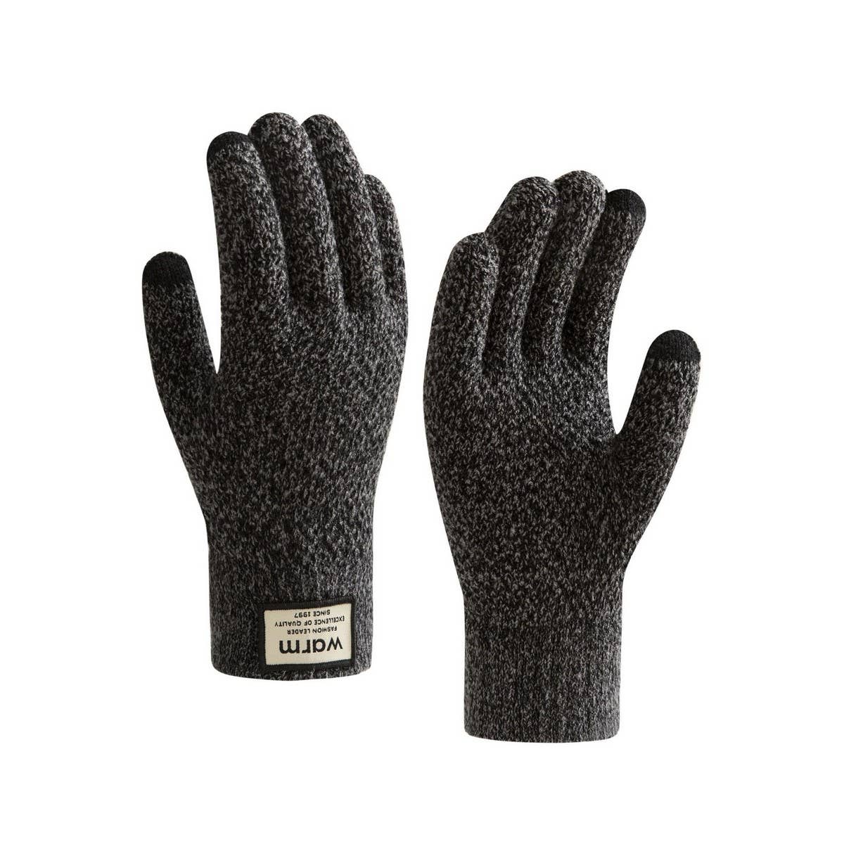 CWAG00541_MEN WINTER WARM KNIT TOUCHSCREEN GLOVES