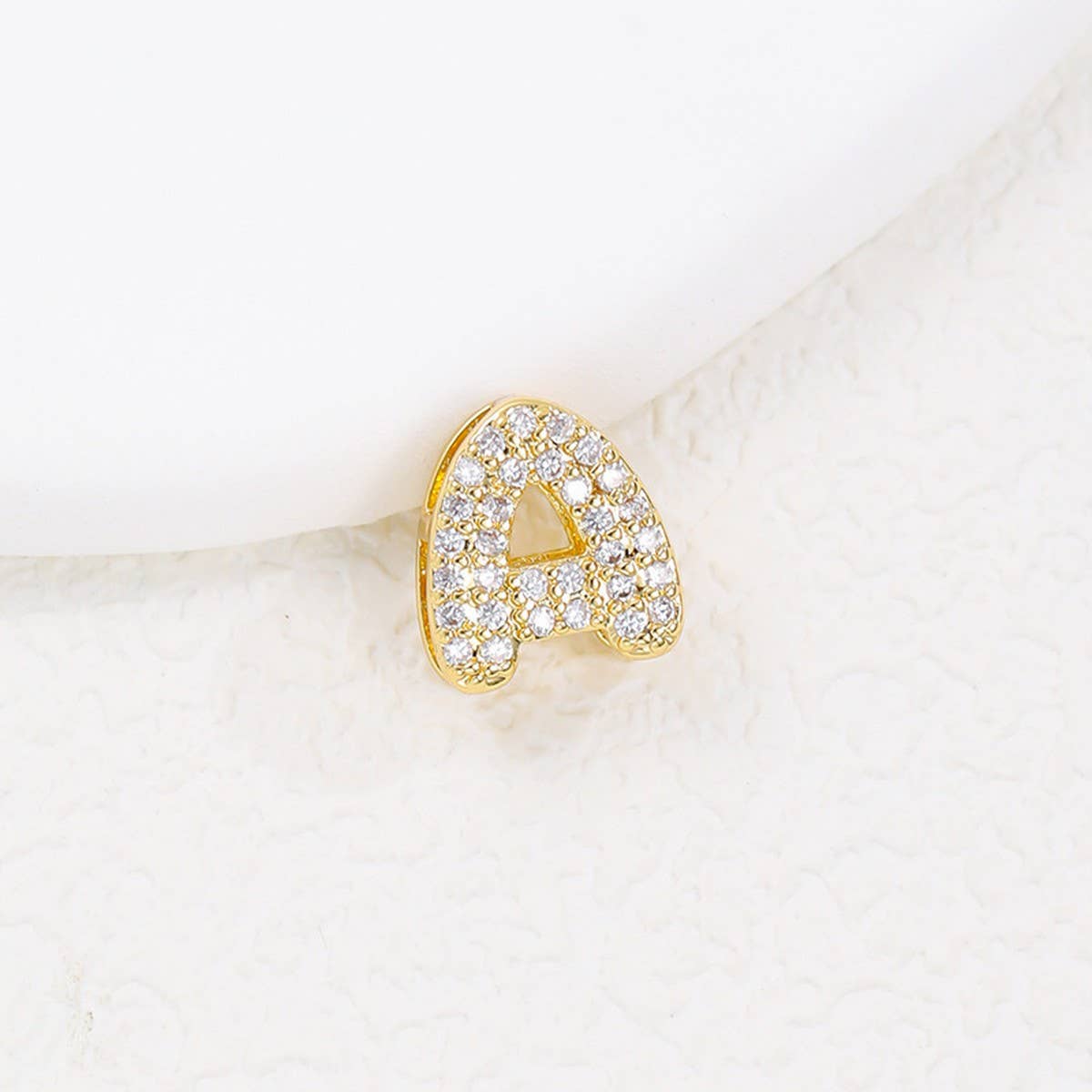 Tiny Zirconia Pendant 26 Letters Necklace