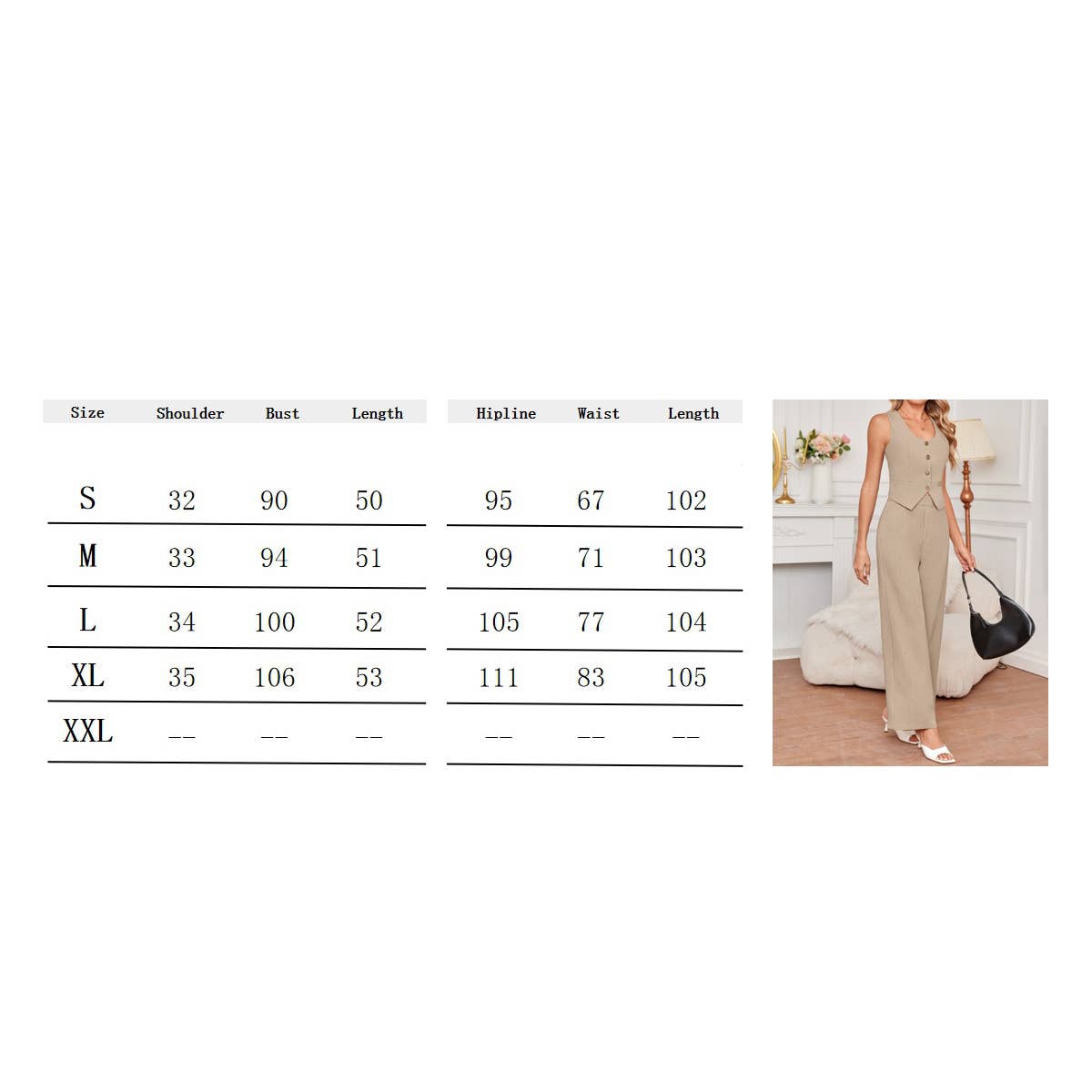 Stylish commuter suit waistcoat pants office suit