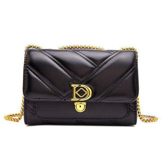 HIDDEN BUCKLE CHAIN BAG SHOULDER BAG_CUAB0179