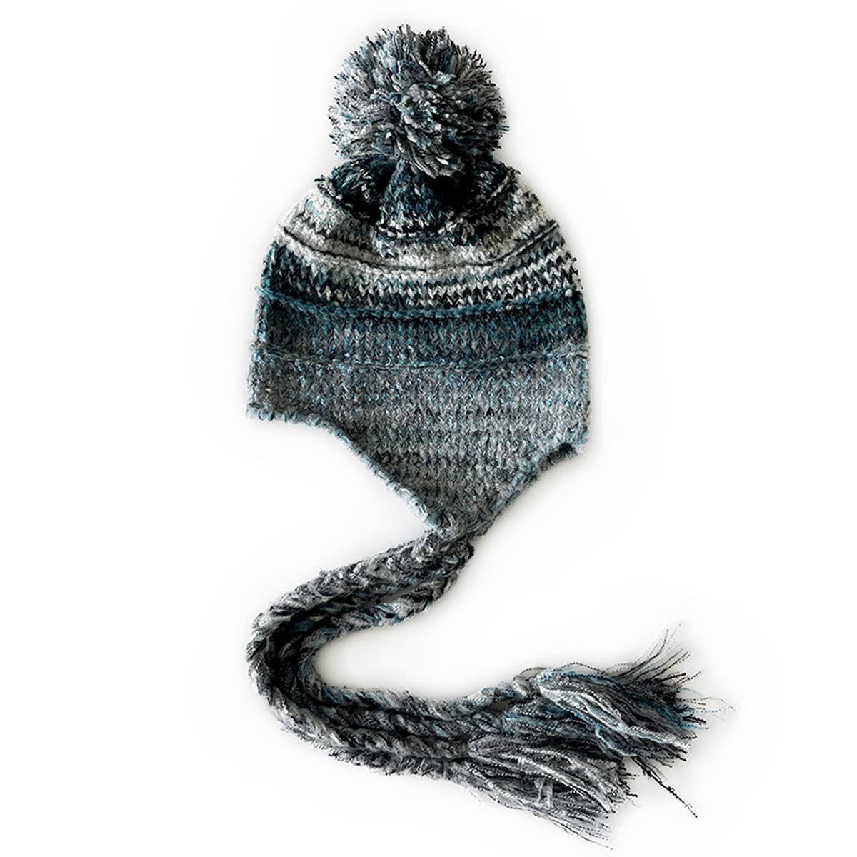 COLORBLOCK KNITTED HAT MIXED COLOR EARMUFFS HAT_CWAH2047