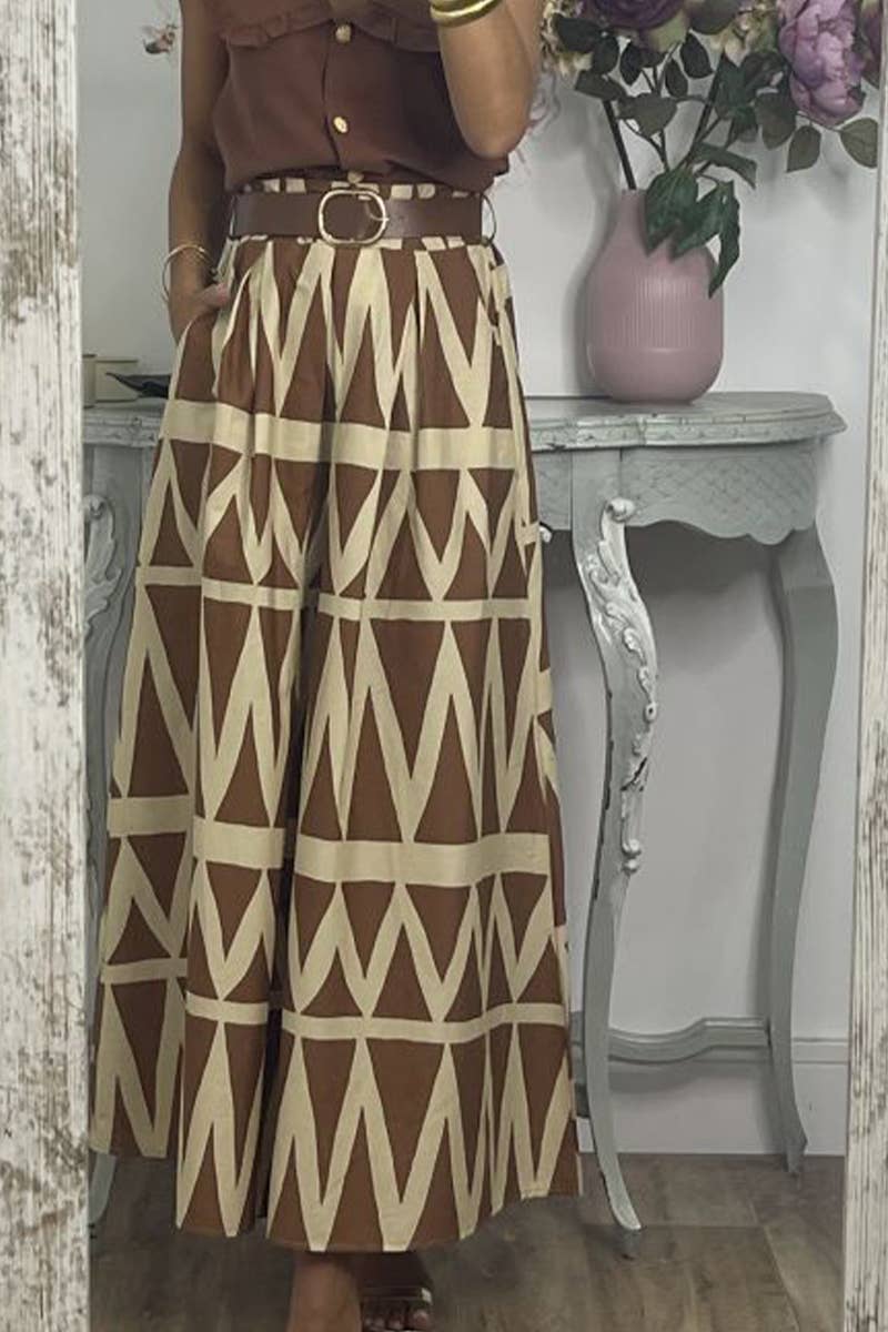 CWBLS0636_SUMMER A-LINE ELEGANT COMMUTER SKIRT