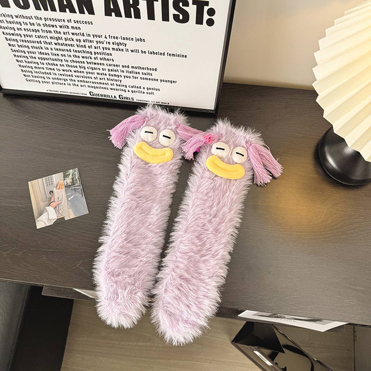 NEW CORAL FLEECE FUNNY UGLY CUTE THICKENED SOCKS