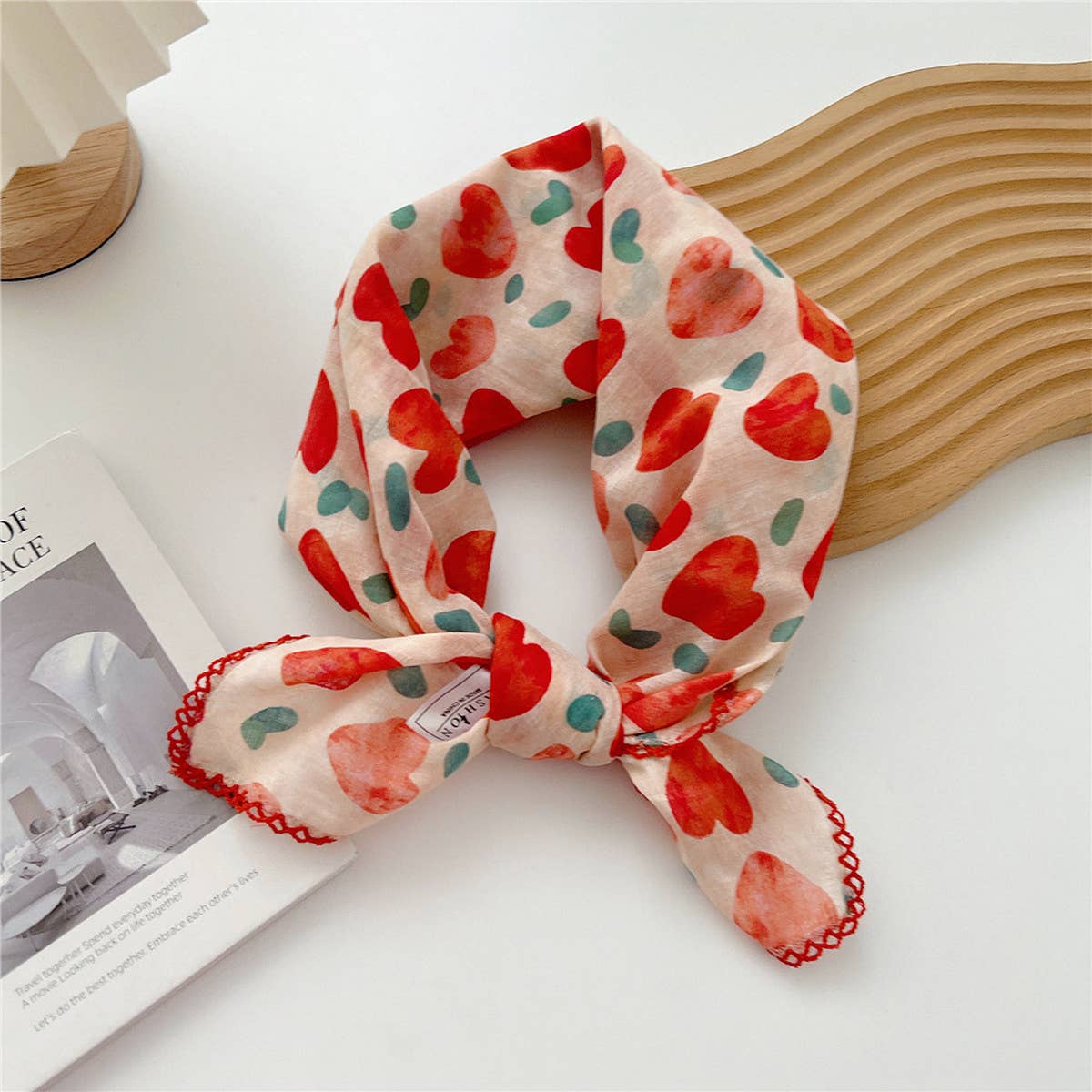 Cotton Linen Square Scarf for Women¡¯s Neck Wrap