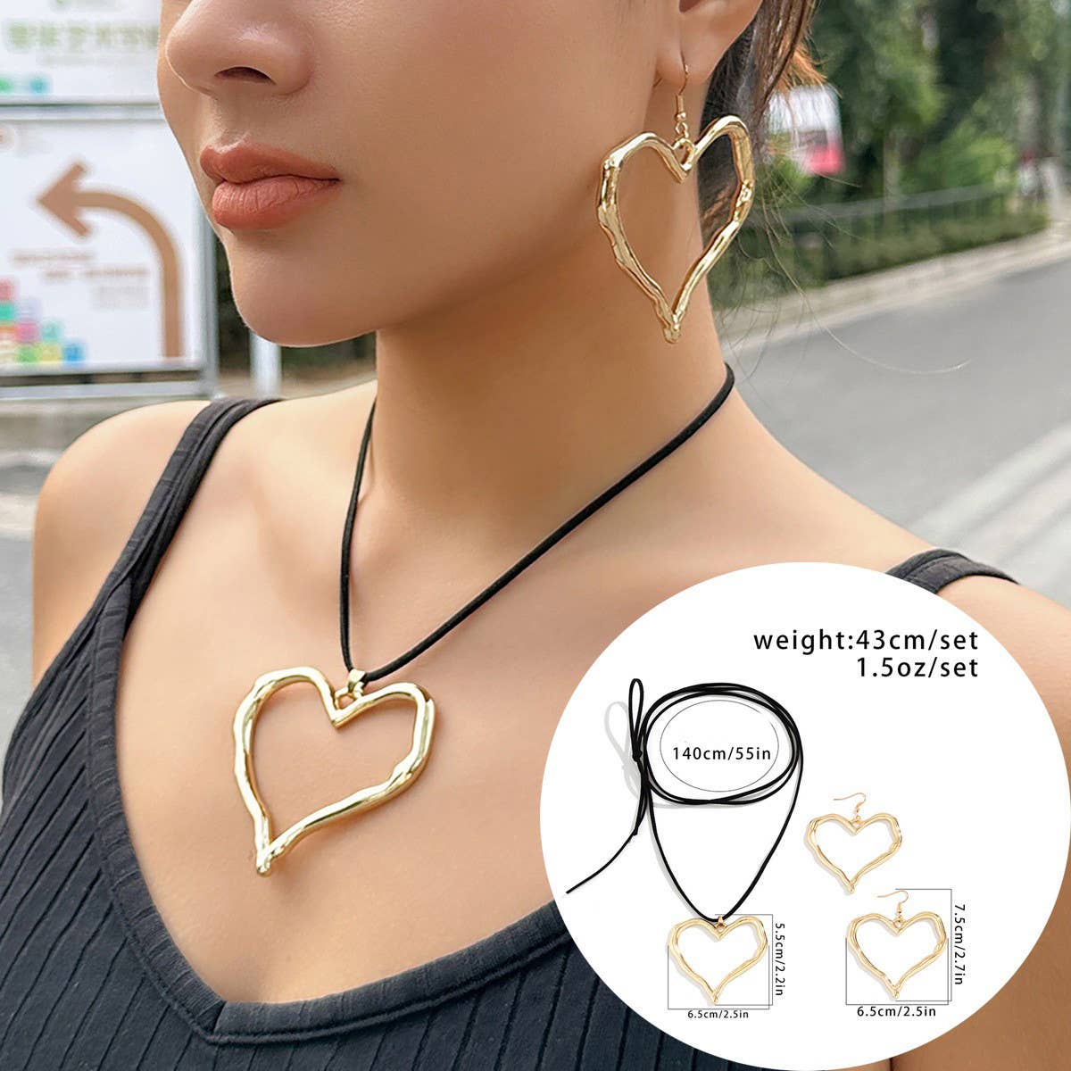 EXAGGERATED HOT GIRL SIMPLE ADJUSTABLE NECKLACE_CWAJE1918