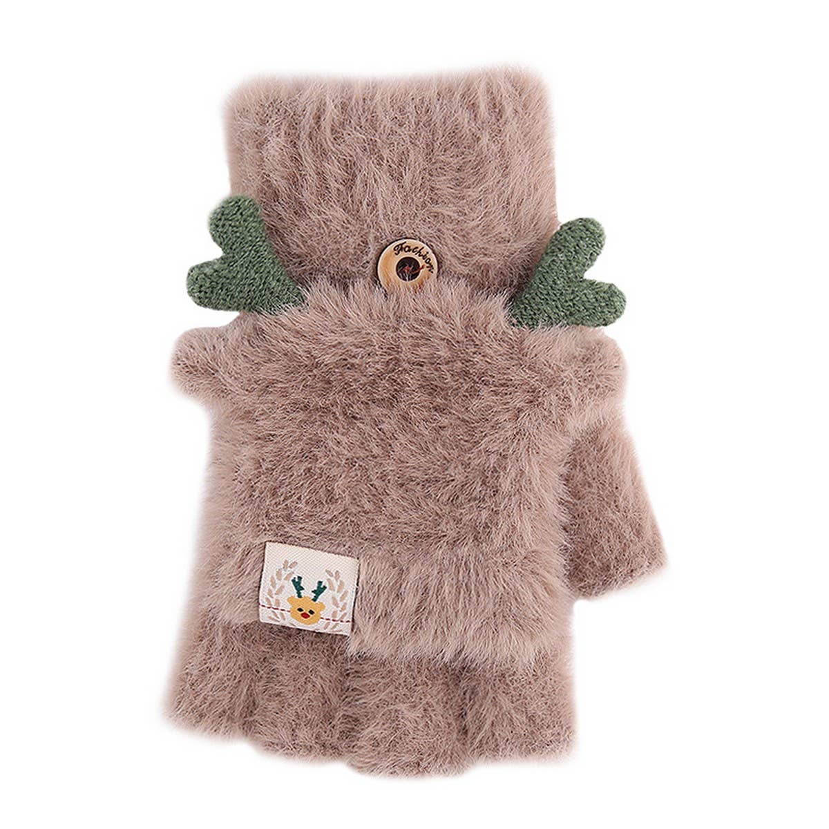 WINTER WOMEN'S HALF FINGER KNITTED THICK GLOVES_CWAG0246