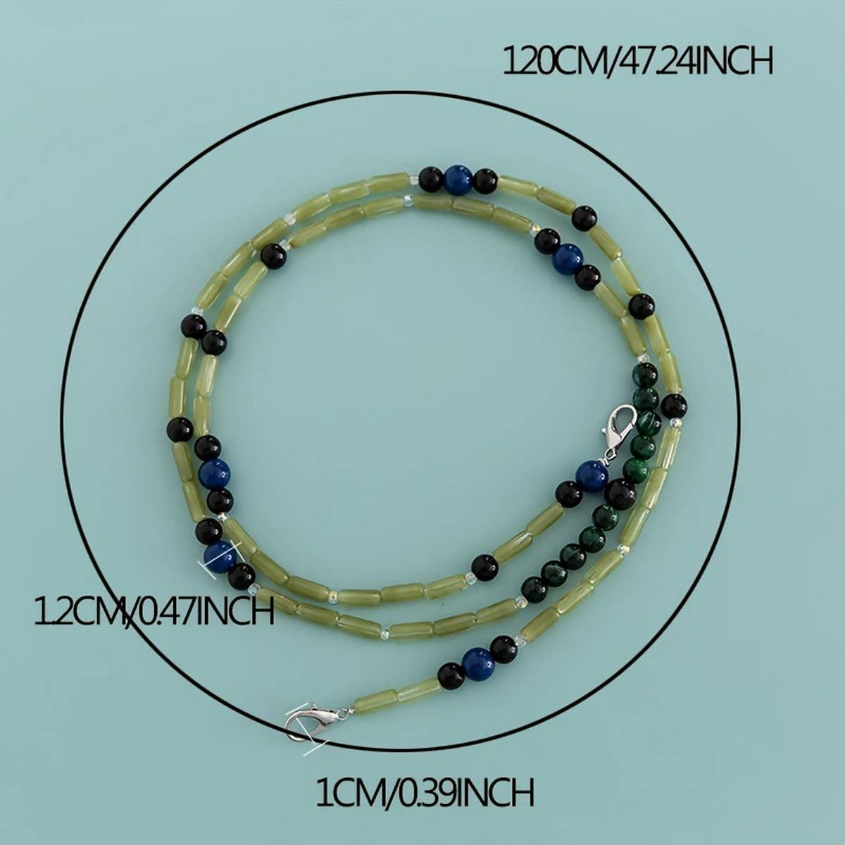 Long Clasp Purse with Single Bead Chain Strap