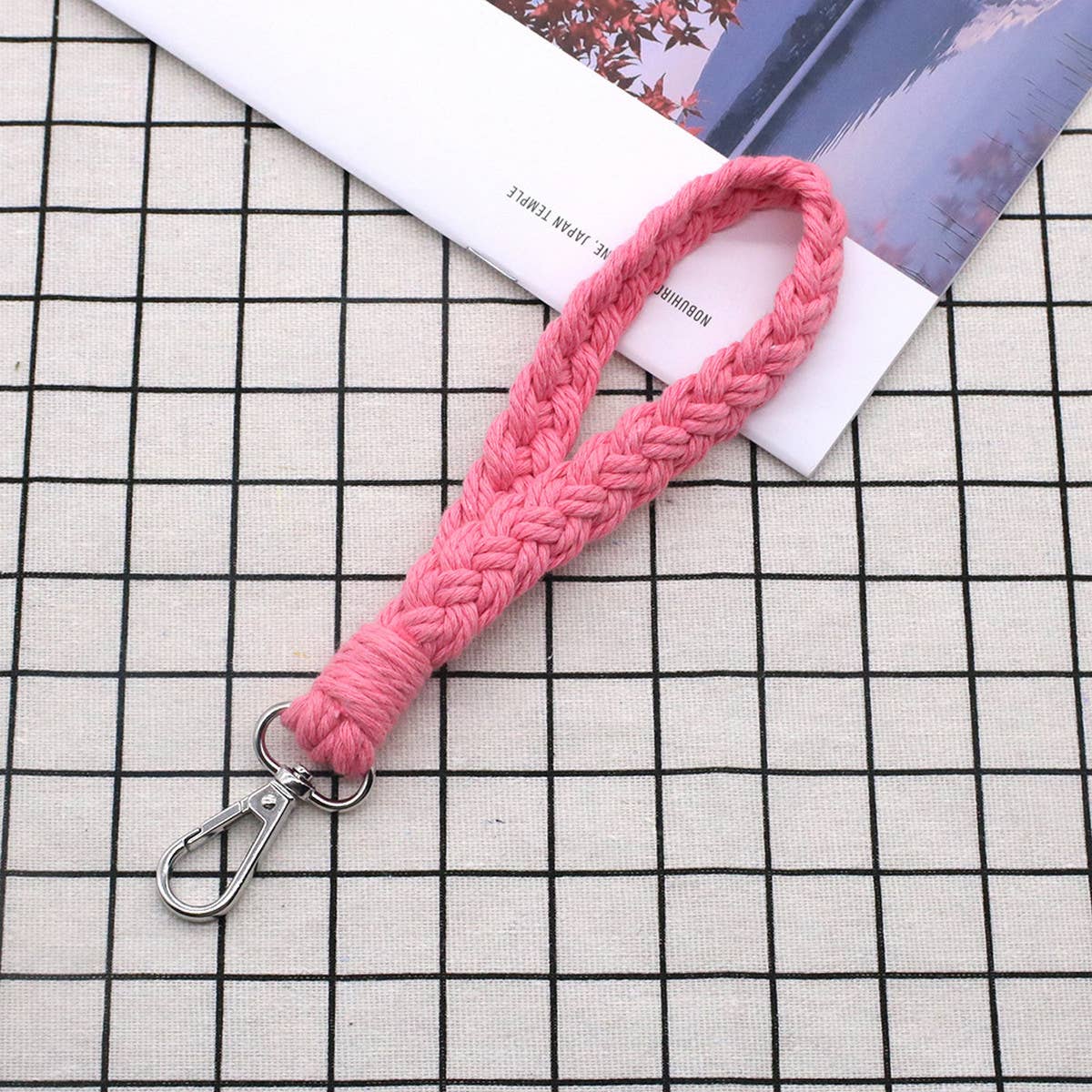 HAND-WOVEN KEYCHAIN BRACELET