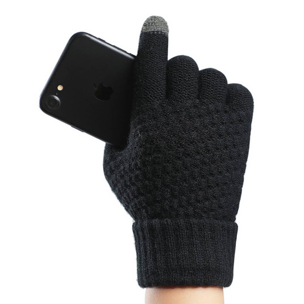 Unisex Touchscreen Gloves ? Soft Knit Winter Style_CWAG0022