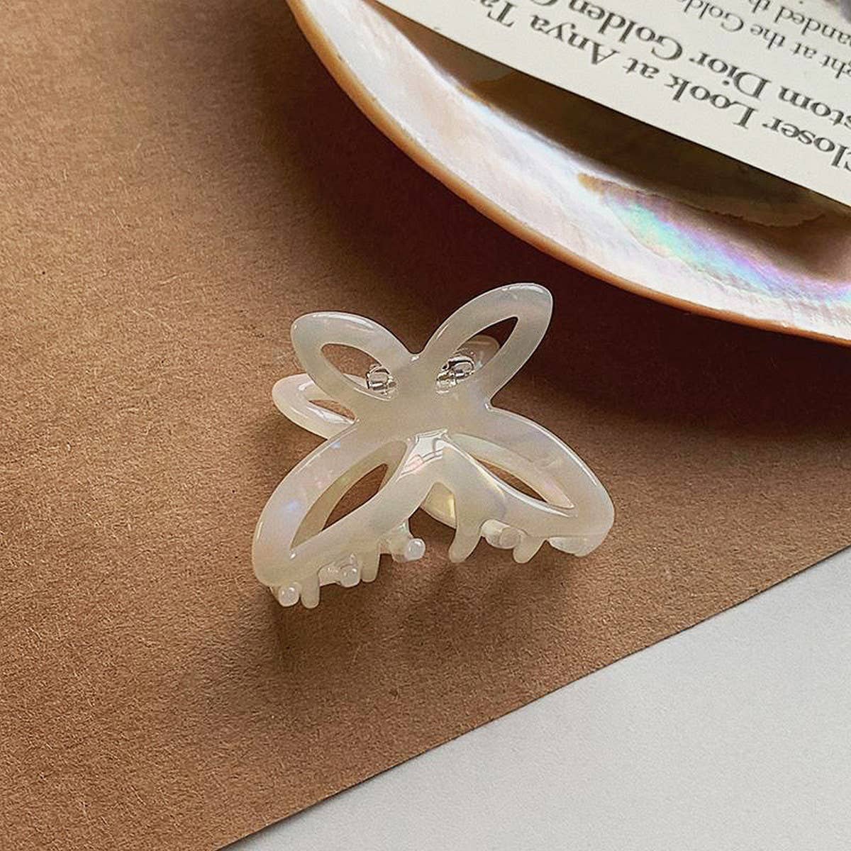 Mini Butterfly Acetate Hair Claw ? Elegant Clip