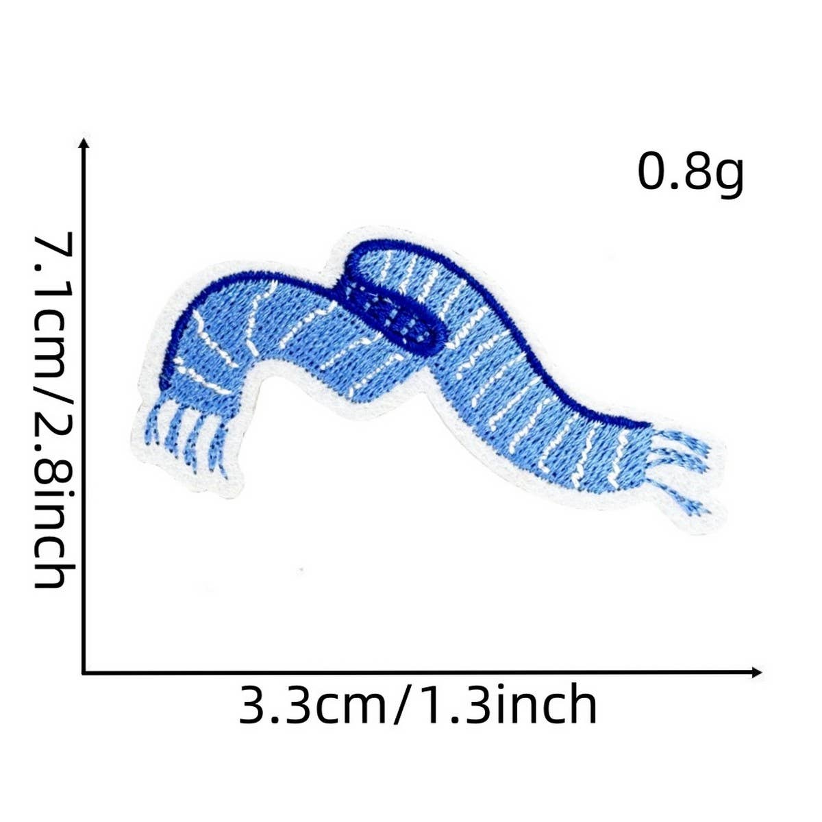 WINTER BLUE CHRISTMAS GRAFFITI EMBROIDERED PATCH