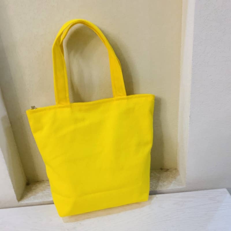 Hand-painted simple canvas lunch box bag