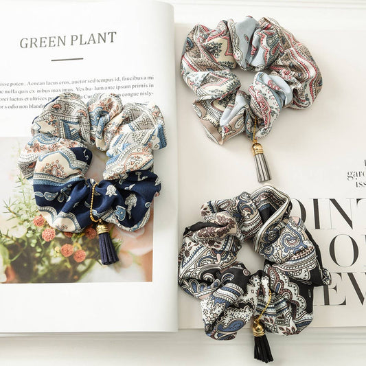 VINTAGE TASSEL ELASTIC HAIR TIE_CWAHA1372