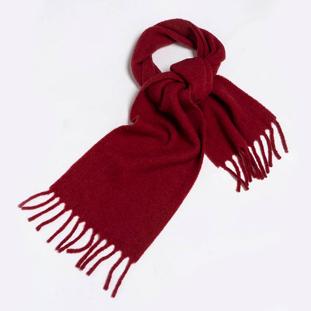 Soft Wool Blend Scarf ??Unisex Winter Solid Wrap_CWASC2349